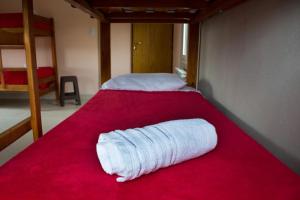 Ένα ή περισσότερα κρεβάτια σε δωμάτιο στο Edelweiss Hostel