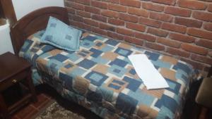 Cama o camas de una habitación en Hosteria Pircapamba