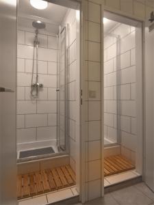 Koupelna v ubytování Hotel Olympia