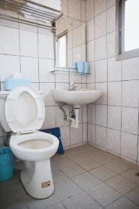 Koupelna v ubytování Dan Bao Homestay