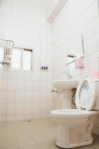 Koupelna v ubytování Dan Bao Homestay