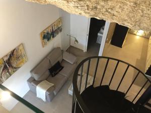 A seating area at Casa Cueva Un Rincón en la Roca