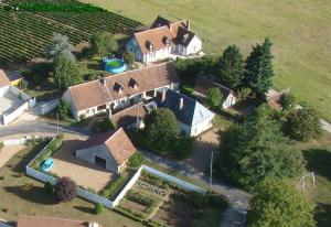 Vedere de sus a Chambre d'hôtes Le Clos