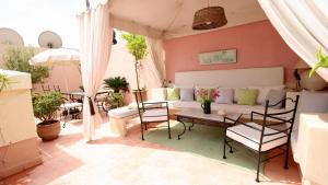 Posezení v ubytování Riad Kasbah Baraka + 10 fotografií