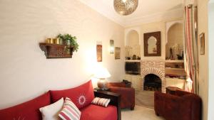 Posezení v ubytování Riad Kasbah Baraka
