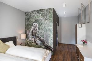 Katil atau katil-katil dalam bilik di Hotel Mischun