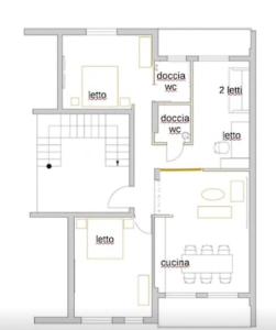 Plán poschodí v ubytovaní Localita Polin 15, apartamenti 21