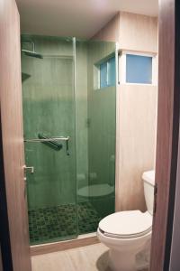 Koupelna v ubytování Hotel Ht Ole