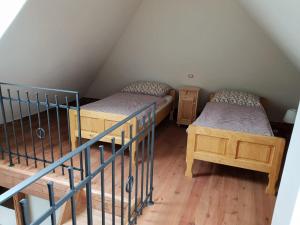 Letto o letti in una camera di Statek U Medvěda