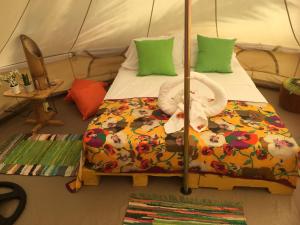 Postel nebo postele na pokoji v ubytování Glamping Due Amici