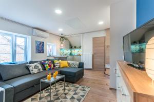 Posezení v ubytování TOP Apartman