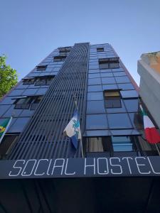 O edifício em que o hostel se localiza