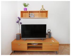En tv och/eller ett underhållningssystem på Apartmani Petra
