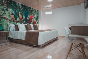 Voodi või voodid majutusasutuse HOTEl PACHAMAMA SPA toas