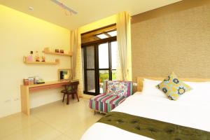 Katil atau katil-katil dalam bilik di Sakura Love River Bed and Breakfast