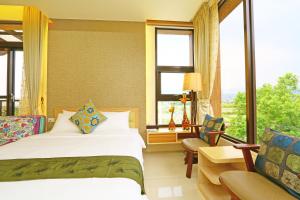Katil atau katil-katil dalam bilik di Sakura Love River Bed and Breakfast