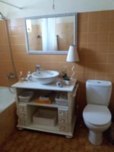 Kúpeľňa v ubytovaní Casa do Sr. Falcão