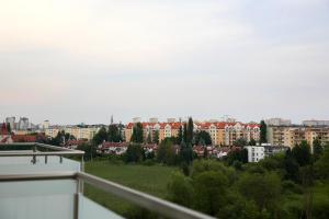 Nespecifikovaný výhled na destinaci Olštýn nebo výhled na město při pohledu z apartmánu