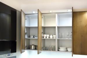Kuchyň nebo kuchyňský kout v ubytování Calamo Park, Apartamenty z klimatyzacją
