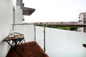 Balkón nebo terasa v ubytování Calamo Park, Apartamenty z klimatyzacją