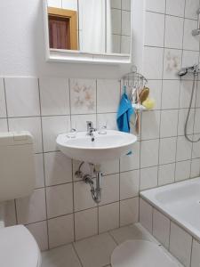 Vonios kambarys apgyvendinimo įstaigoje Haus am Sachsenring