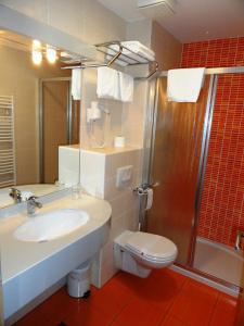 Koupelna v ubytování Hotel Bela Krajina