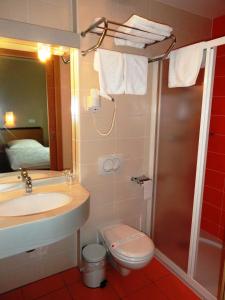 Koupelna v ubytování Hotel Bela Krajina