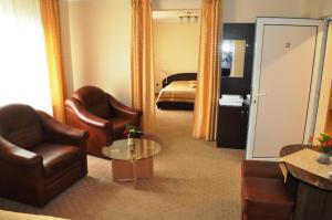 Voodi või voodid majutusasutuse Hotel Andrei toas