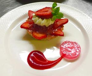 Food at or somewhere near the hotel 