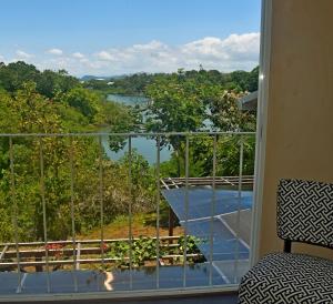 Výhled na bazén z ubytování Villa Azul nebo okolí