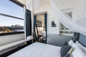 Postel nebo postele na pokoji v ubytování Hotel Palisade