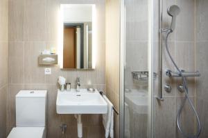 
Ein Badezimmer in der Unterkunft Aarehof Swiss Quality Hotel Wildegg
