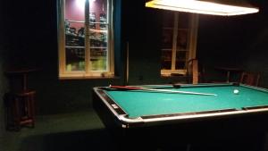 Uma mesa de bilhar em Dalmo