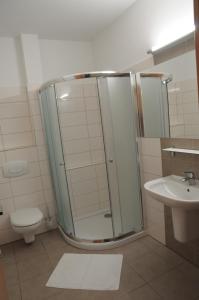 Koupelna v ubytování Hotel Kaskada