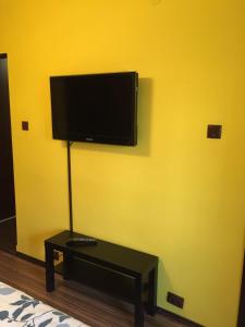 TV a/nebo společenská místnost v ubytování Cozy Park Studio in city center, Campina