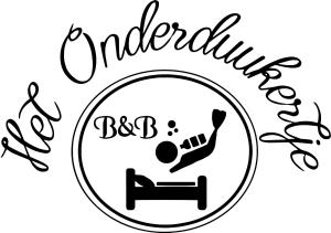 a black and white logo for a baseball game at B&B Het Onderduukertje in Wemeldinge