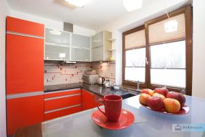 Kuchyň nebo kuchyňský kout v ubytování Warsaw Concierge Koszykowa