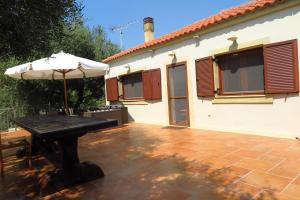 Patio alebo iná vonkajšia časť ubytovania Raki apartment
