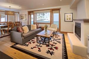 A seating area at The Blake at Taos Ski Valley