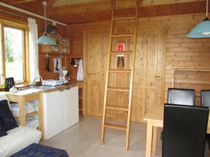 Kuchyň nebo kuchyňský kout v ubytování Sjónarholl Cottage