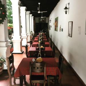 Hotel Las Nieves餐厅或其他用餐的地方