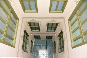 a view from the inside of a building with windows at Passeig De Gràcia Luxury in Barcelona