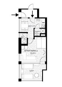 Půdorys ubytování Apartments Severka