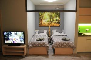 Postel nebo postele na pokoji v ubytování Apartments Severka