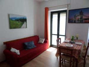 A seating area at Casa Ferrara