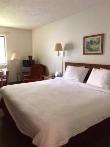 Łóżko lub łóżka w pokoju w obiekcie Coronado Motel & RV Park