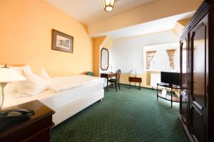 TV a/nebo společenská místnost v ubytování Schlosshotel Villa Westerberge
