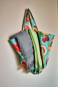 a bag filled with pillows on a white background at Bikini Island & Mountain Port de Soller "Adults only" in Port de Soller