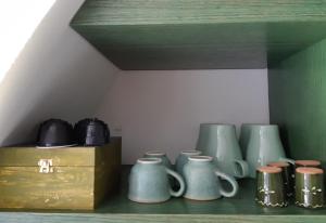 Coffee and tea making facilities at Kálium Vendégház