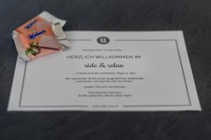 Certifikát, ocenenie alebo iný dokument vystavený v ubytovaní ride & relax Aparthotel Schwarz
